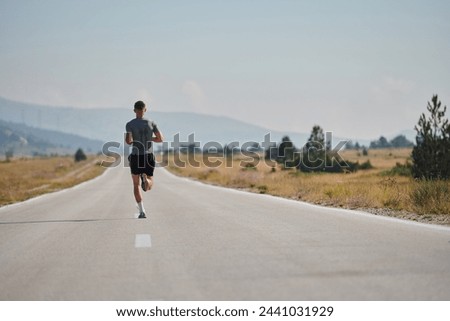 A dedicated marathon runner pushes himself to the limit in training.