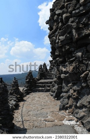 Dee Wright Observatory In Willamette national Forest, Sisters Oregon.