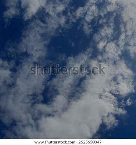Deep ble calm cloudy clear sky