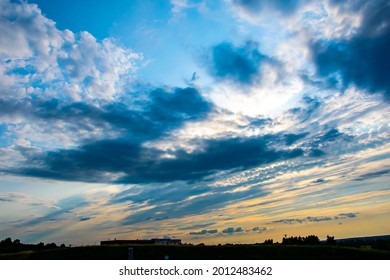 Deep Blue Cloudy Threatening Sky