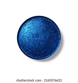 Deep Blue Eye Shadow Isolated On White Background