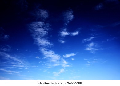 Deep blue sky