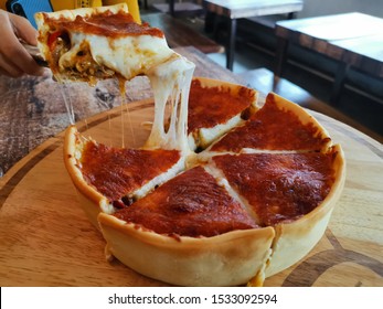 Deep Dish Pan Pizza At Mumbai