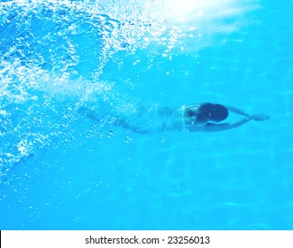 Nude woman diving pool Stock Photos, Images & Photography Shutterstock