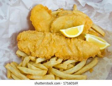 Deep Fried Fish Chips Lemon Paper Stock Photo 17160169 | Shutterstock