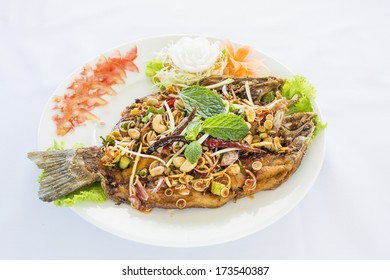 Deep Fried Fish Spicy Thai Style Stock Photo 173540387 | Shutterstock