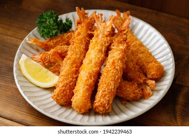 Deep Fried Shrimp On A Plate