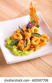Deep Fried Squid with salted egg