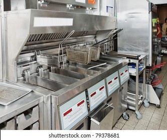 Deep Fryer On Commercial Kitchen