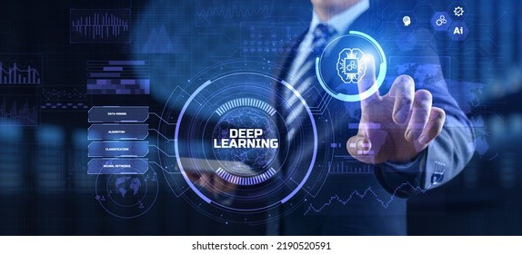 Deep Learning Neural Network AI Artificial Intelligence Concept.