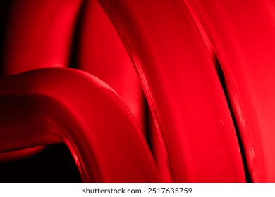 
deep red lamp in close-up version