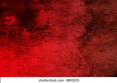 Deep Red Textured Concrete Wall Background