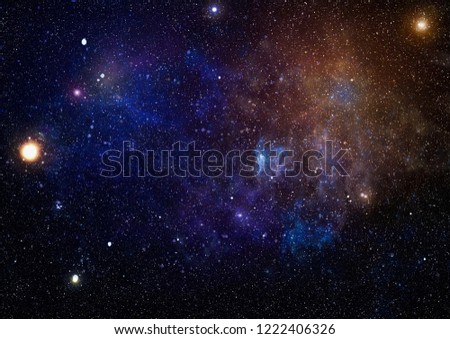 Deep space. High definition star field background . Starry outer space background texture . Colorful Starry Night Sky Outer Space background