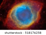Deep space object: Helix Nebula (NGC 7293), elements of this image furnished by NASA