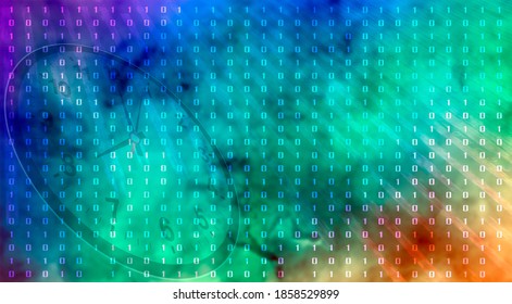 Deep space and time image of binary code with clock - Powered by Shutterstock - Get 15% off with code: PIKWIZARD15