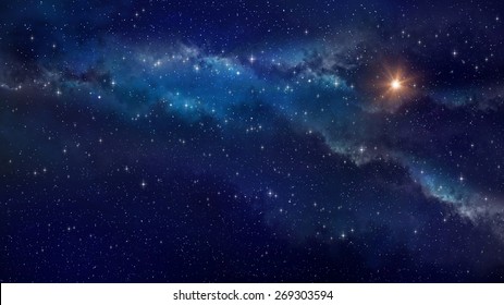 Deep Space. Very High Definition Star Field Background