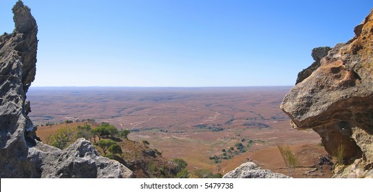 Deep View In The Farwest From Madagascar In Isalo Park.