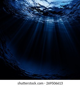 Deep water, abstract natural backgrounds - Shutterstock ID 269506613
