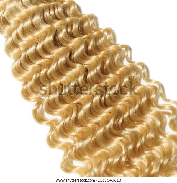 Deep Wave Bleached Blonde Human Hair Stock Photo Edit Now 1167540613