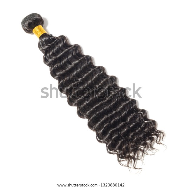 Deep Wave Curly Black Human Hair Stock Photo Edit Now 1323880142