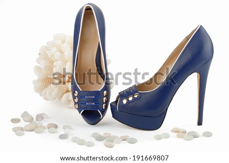 deep-blue cruising female shoes