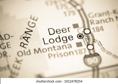 Deer Lodge Montana Usa On Map Stock Photo 1012478254 Shutterstock   Deer Lodge Montana Usa On 260nw 1012478254 