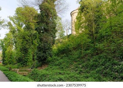 The Deer Moat in the Prague Castle complex in Prague.