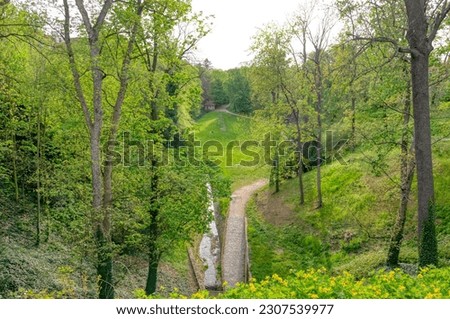 The Deer Moat in the Prague Castle complex in Prague.