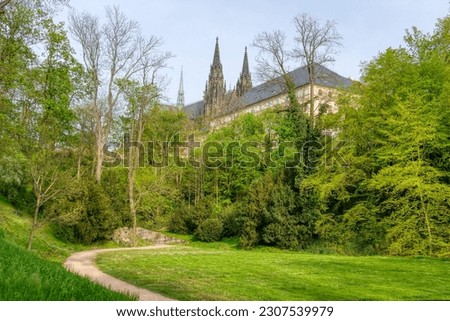 The Deer Moat in the Prague Castle complex in Prague.