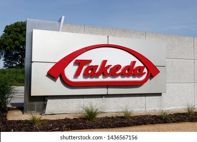 Deerfield - Circa June 2019: Takeda Pharmaceutical Company. Takeda recently acquired Irish drugmaker Shire I