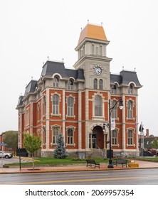 Defiance, Ohio, USA - October 24, 2021: The Historic Defiance County Courthouse