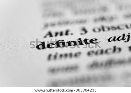 Definite