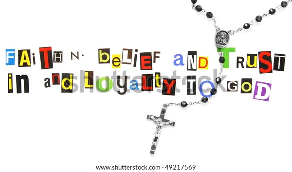 Definition Faith Rosary Stock Photo Edit Now 49217569