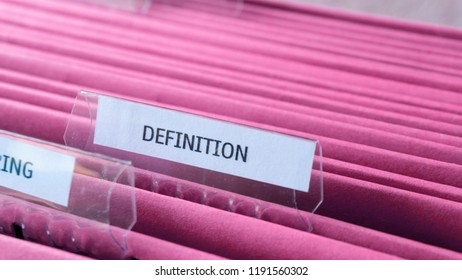 definition file keep record in file folder. document keep.