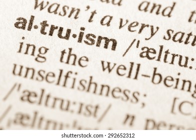 Definition Of Word Altruism In Dictionary