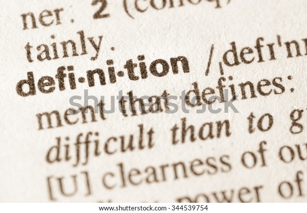Definition Word Definition Dictionary Stock Photo (Edit Now) 344539754