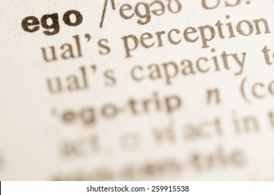 Definition of word ego in dictionary