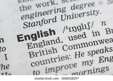 Definition Word English Dictionary Stock Photo 2068328297 | Shutterstock