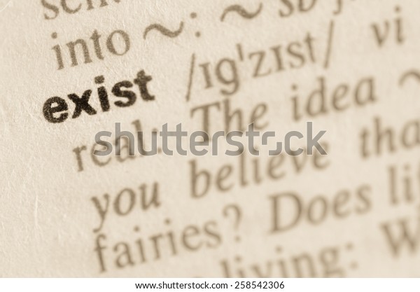 definition-word-exist-dictionary-stock-photo-edit-now-258542306