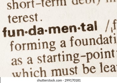 Definition Of Word Fundamental In Dictionary