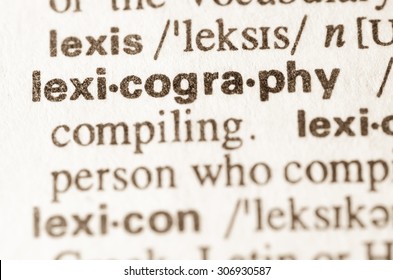 Definition Of Word Lexicography In Dictionary