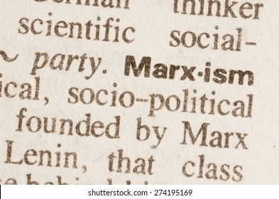 Definition Of Word Marxism In Dictionary