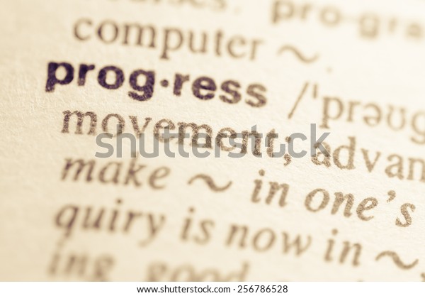 Definition of word progress in dictionary