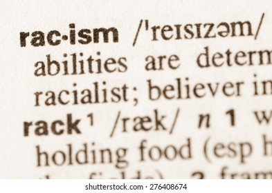 Definition Of Word Racism In Dictionary