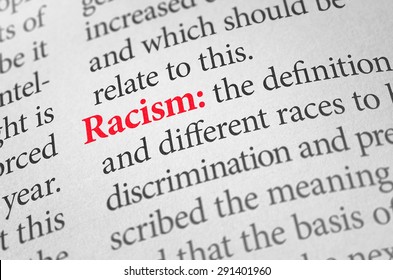 Definition Of The Word Racism In A Dictionary