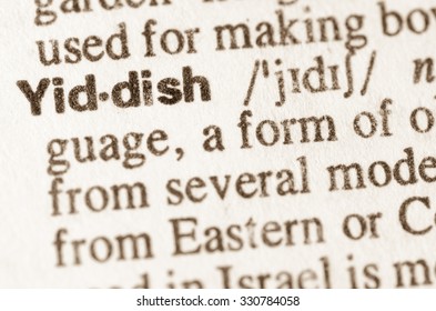 Definition Of Word Yiddish  In Dictionary