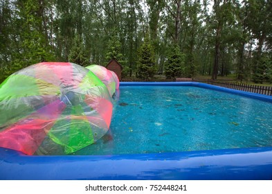 Deflated Balloon Games In The Pool In The Rain No One