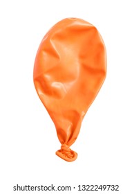 Deflated Color Air Balloon On White Background