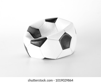deflated soccer ball
