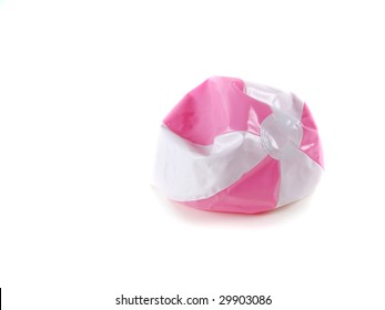 Deflating Pink Beach Ball.